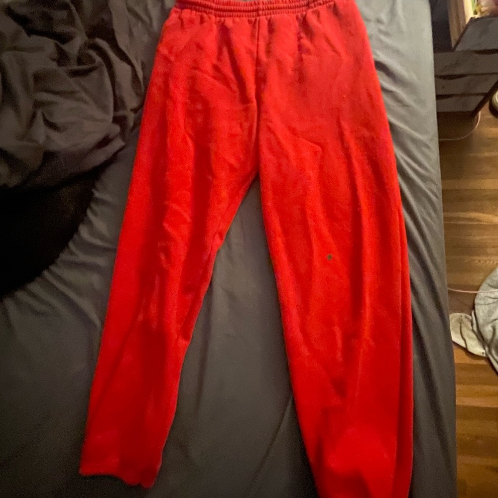 Fruit of the Loom Bright Red Sweatpants